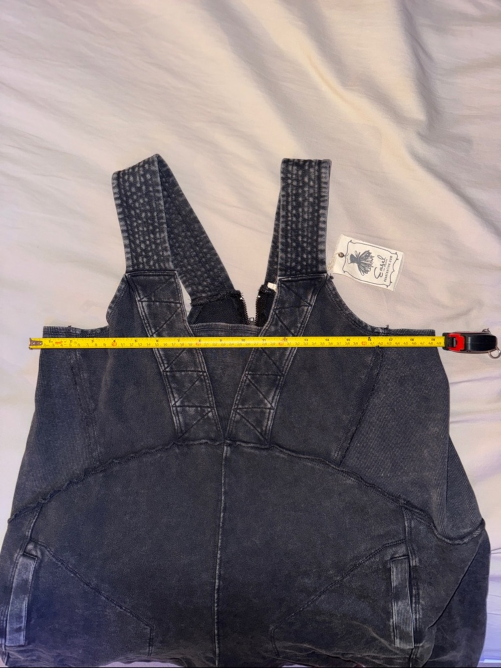 easel Black Washed Overalls - Picture 7 of 8